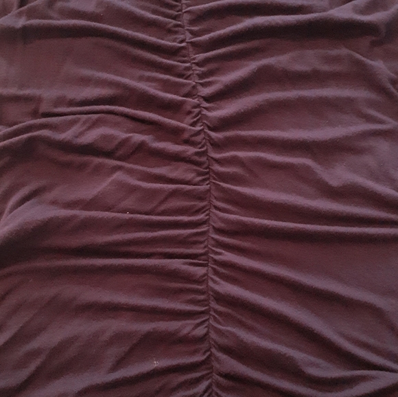 Short Sleeve Purple Maternity Dress - Picture 4 of 4